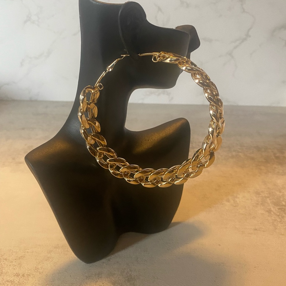 Over-size Chain Link Hoops